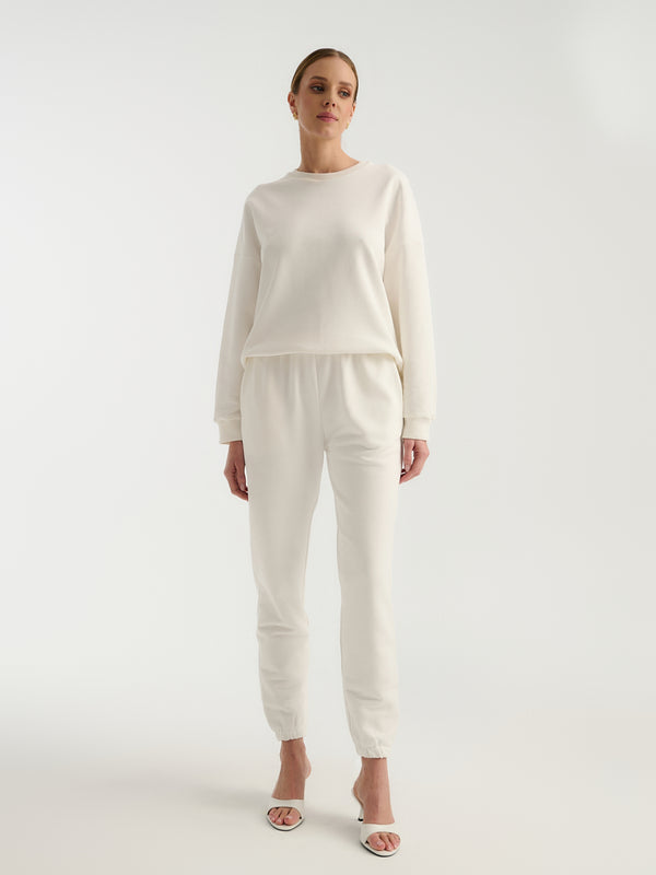 Teddy Joggers Off White