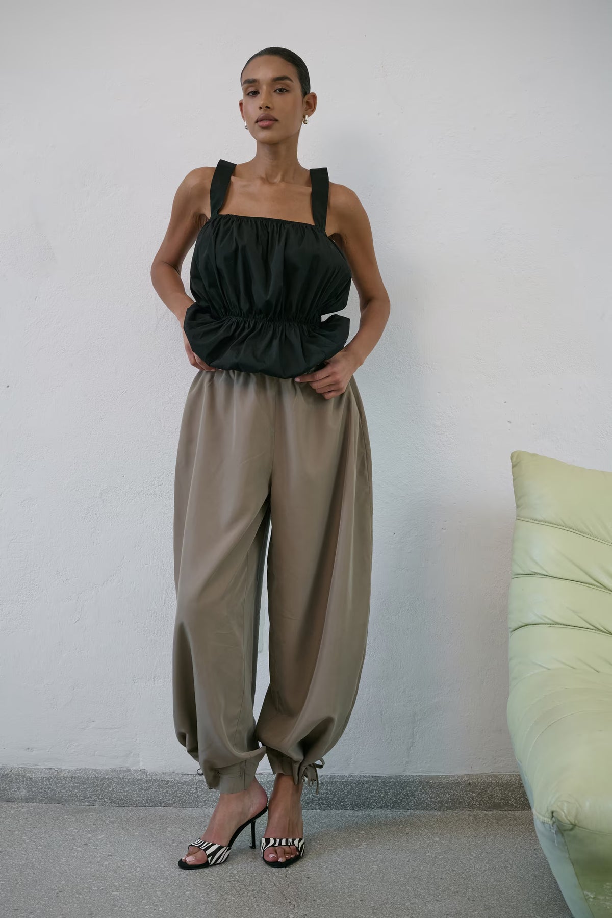 Spodnie Baloon Taupe