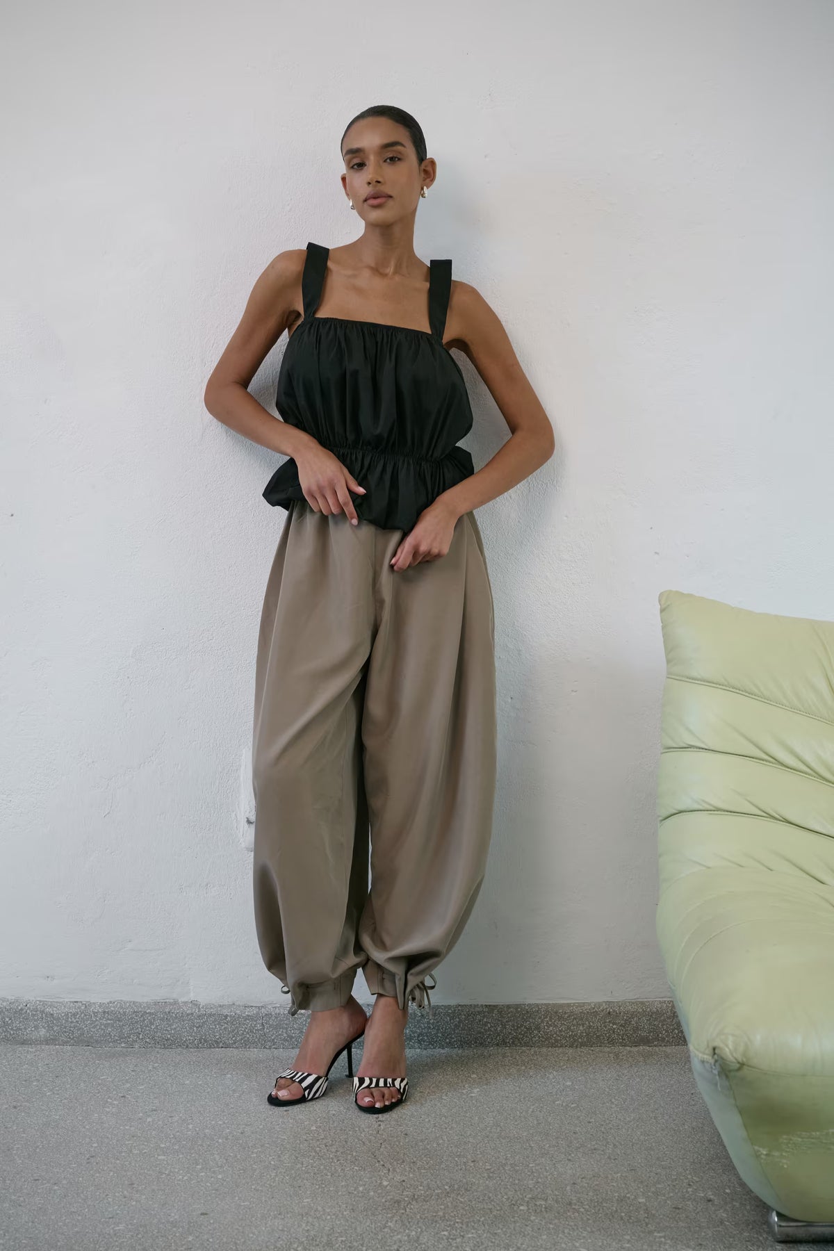 Spodnie Baloon Taupe