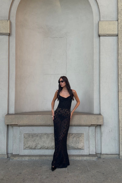Dress Alessandra Lace Black