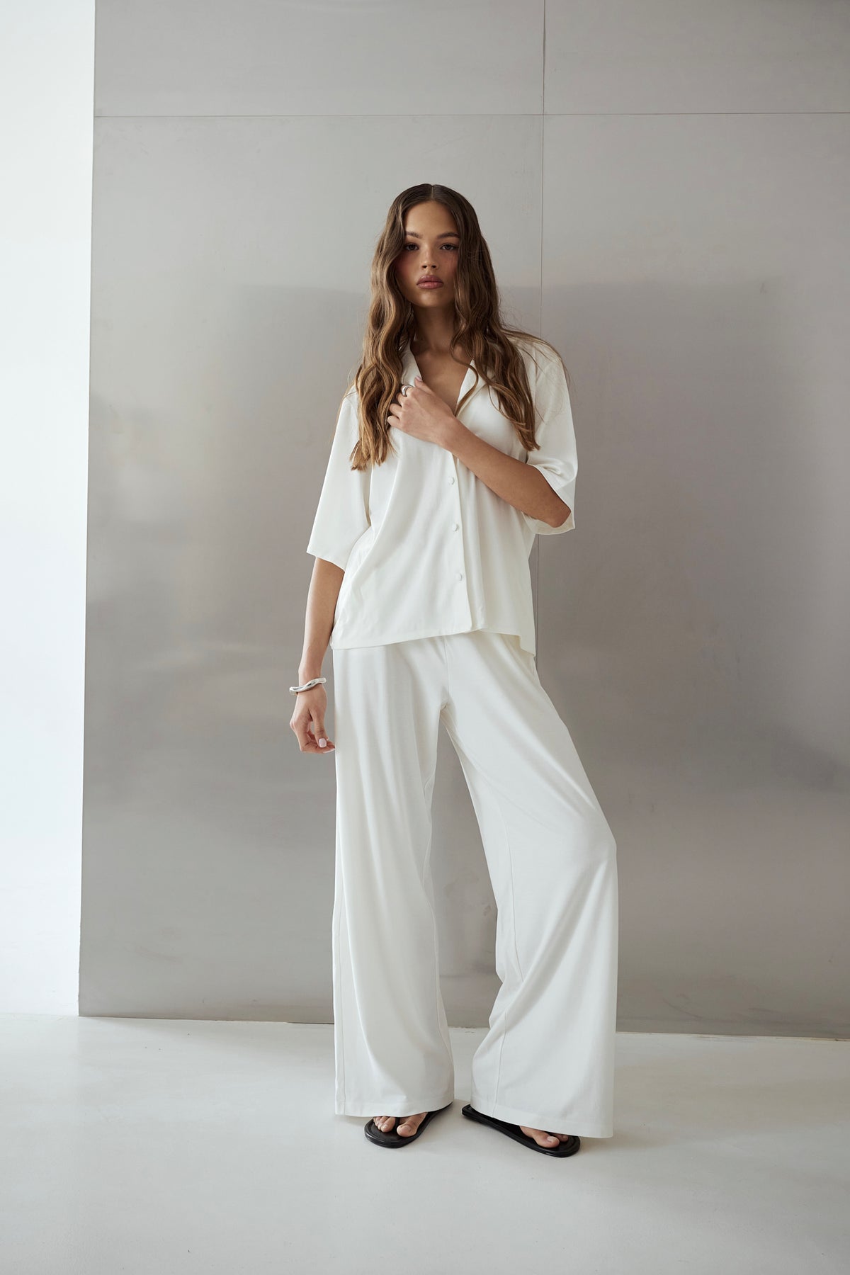 Spodnie Amano Creme