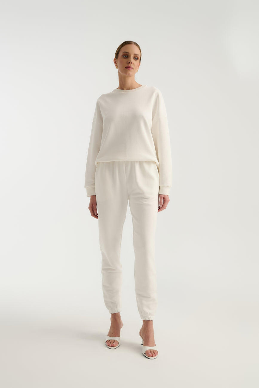 Spodnie Dresowe Teddy Off White
