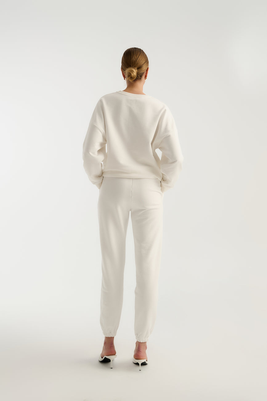 Spodnie Dresowe Teddy Off White