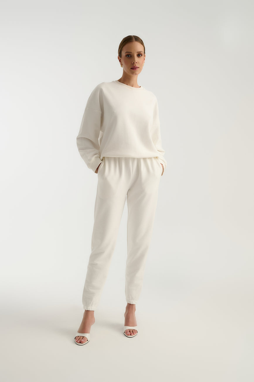 Spodnie Dresowe Teddy Off White