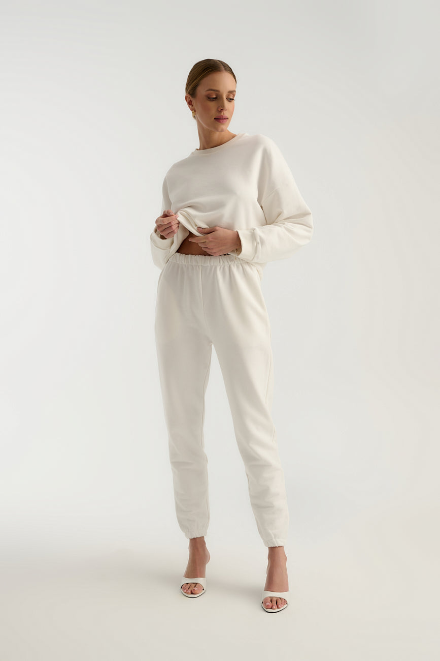 Spodnie Dresowe Teddy Off White