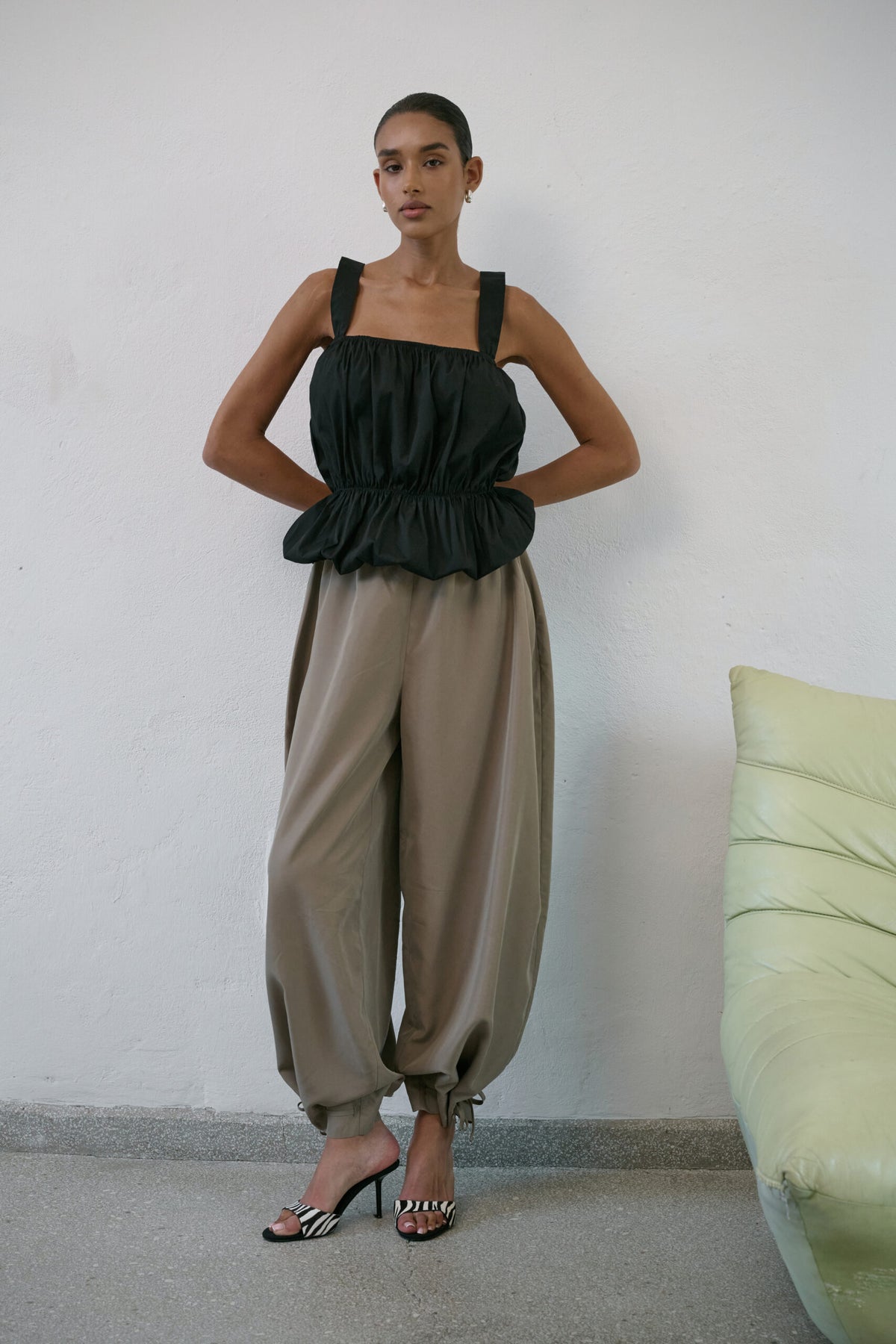 Spodnie Baloon Taupe