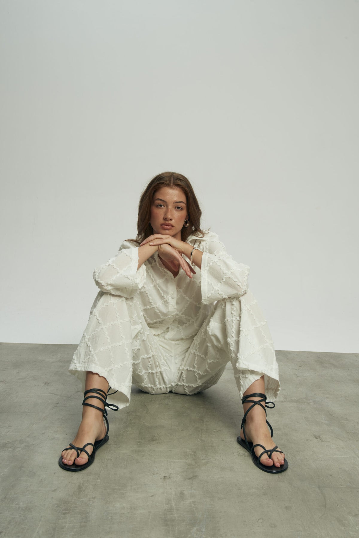 Spodnie Kalli White